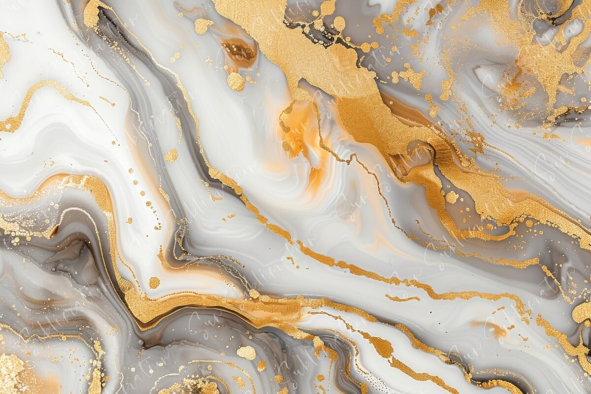 Abstract Gold & Silver Marble Graphic by Sun Sublimation · Creative Fabrica