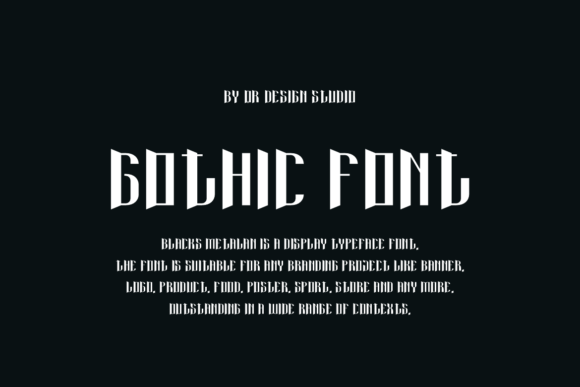 Blacks Metalan Font - Preview 2