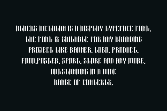 Blacks Metalan Font - Preview 4