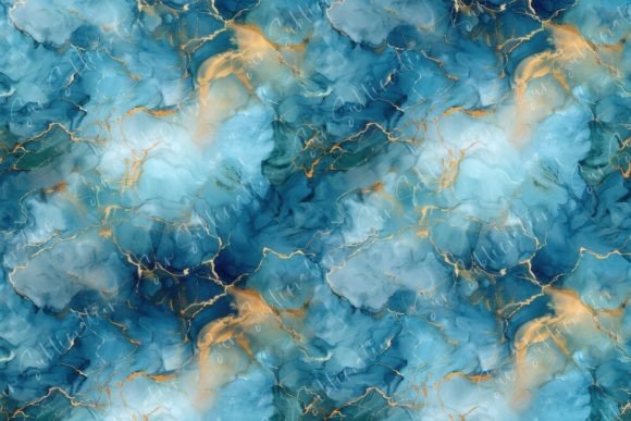 Blue Marble Abstract Art Graphic by Sun Sublimation · Creative Fabrica