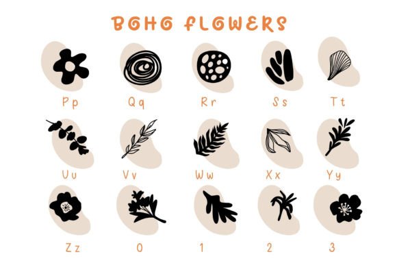 Boho Flowers Font - Preview 2