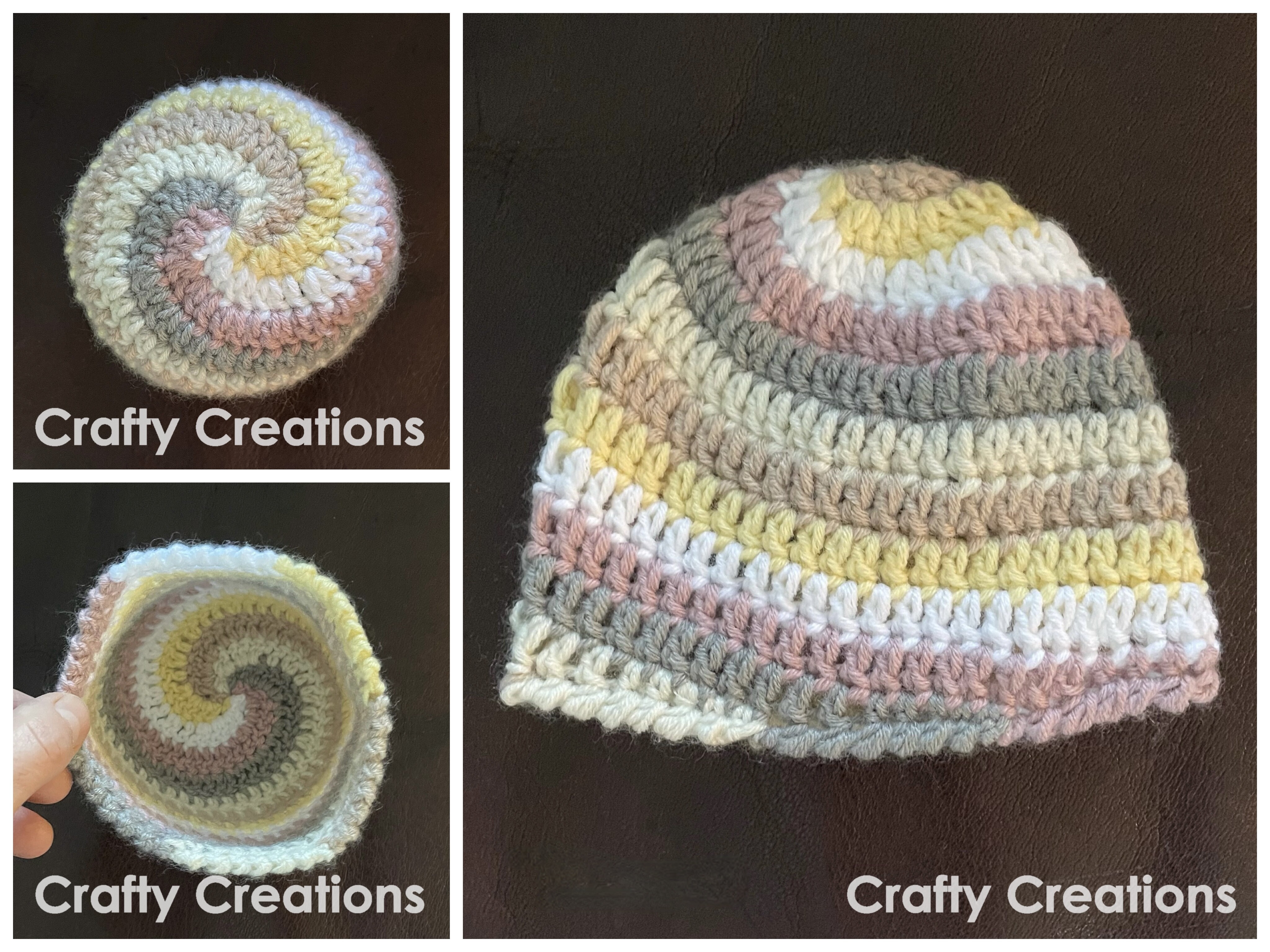 Candy Swirl Beanie Crochet Pattern