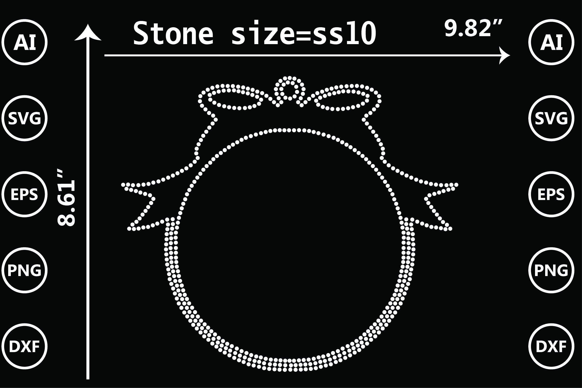 Small Rhinestone Logo Christmas Logo Rhinestone Design ” Graphic by TRANSFORM200 · Creative ...