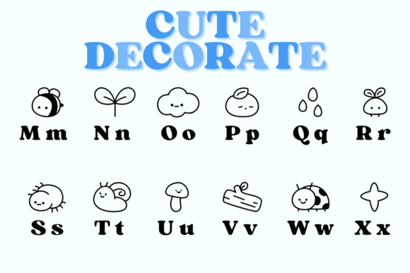Cute Decorate Font - Preview 2