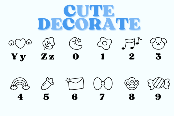 Cute Decorate Font - Preview 3