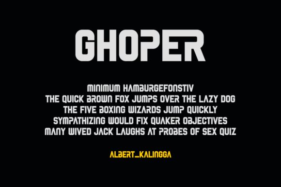Ghoper Font - Preview 2