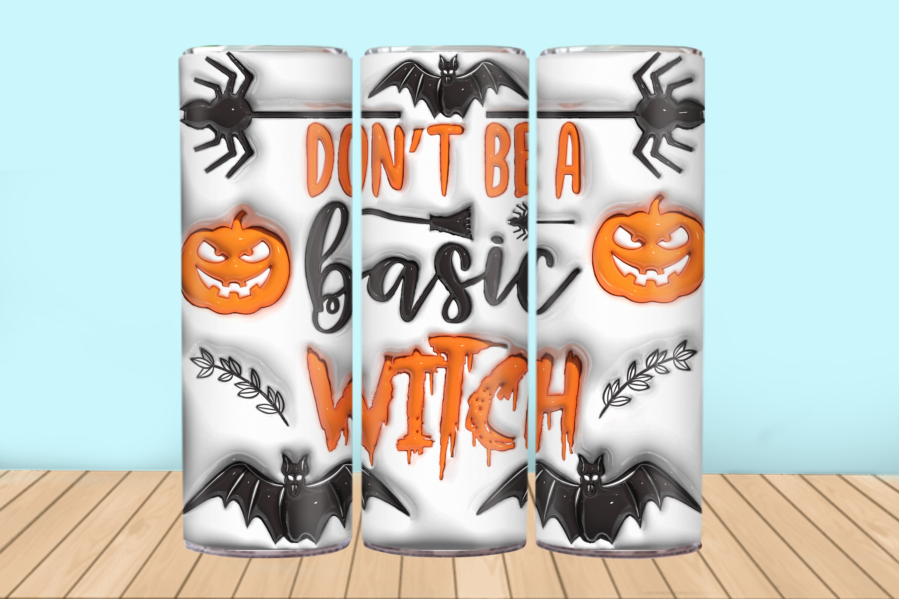 Halloween 3d Inflated Tumbler Wrap Graphic by Creative Booth · Creative ...