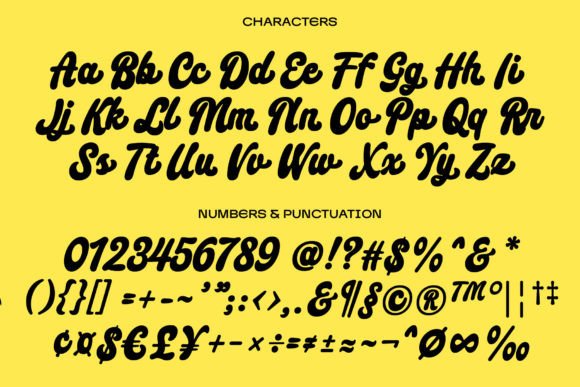 Maino Font PNG with transparent background - Preview 1
