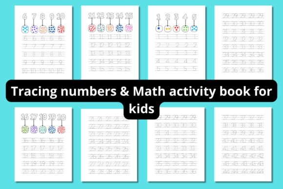 Tracing Numbers & Math Activity Book