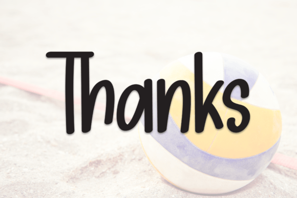 Beach Volleyball Font - Preview 6