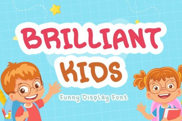 Brilliant Kids Display Font By yogaletter6