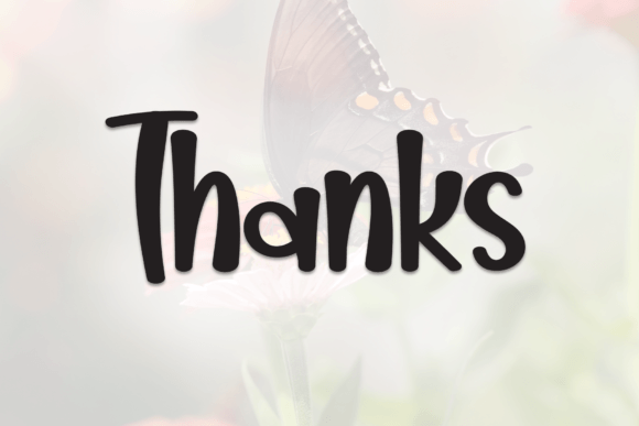 Butterfly Joyful Font - Preview 6