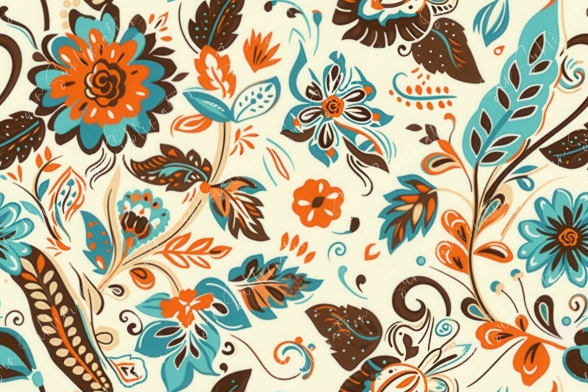 Floral ArtPattern Seamless Graphic by Sun Sublimation · Creative Fabrica