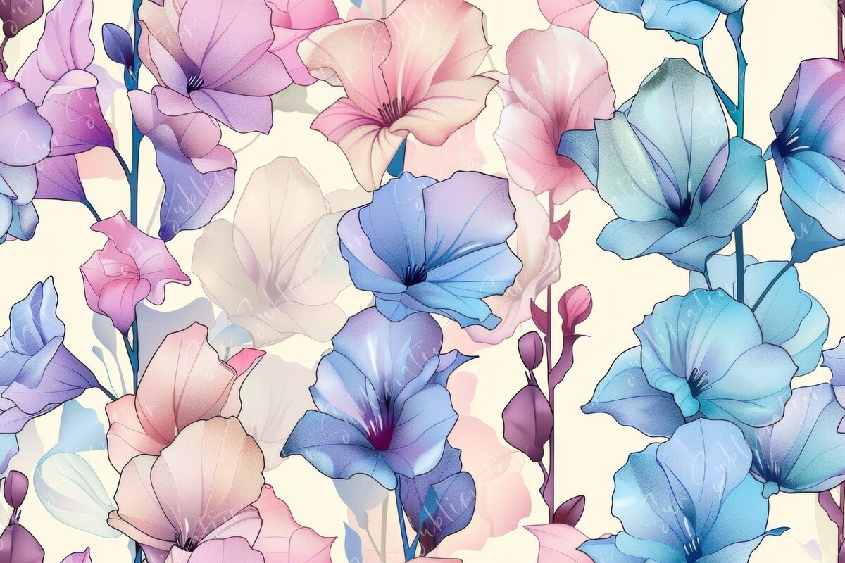 Floral SymphonyPattern Seamless Graphic by Sun Sublimation · Creative ...