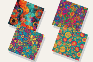 Hippie Patterns Hippie Bundle Graphic by Regulrcrative · Creative Fabrica