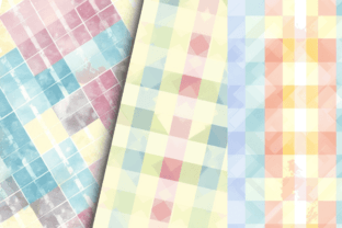 Pastel Gingham Digital Papers Bundle Graphic by Regulrcrative ...