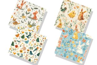 Spring Animals Pattern Border Spring Animals Pattern Bundle Graphic by Regulrcrative · Creative Fabrica