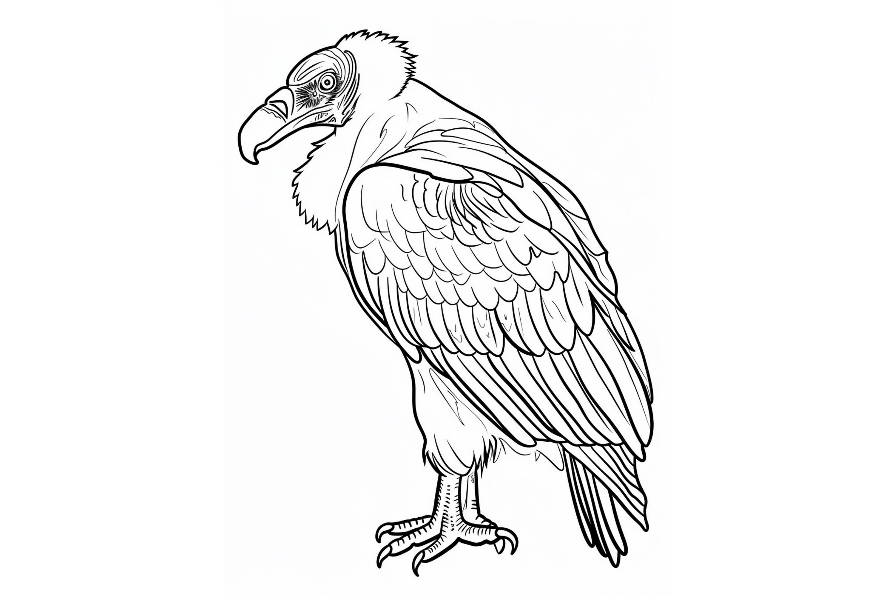 Vulture Coloring Page for Adults Graphic by Forhadx5 · Creative Fabrica
