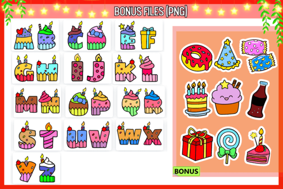 Birthday Cake Font - Preview 2