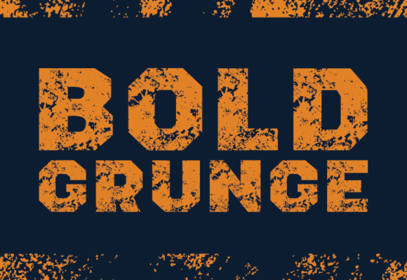 Bold Grunge Font - Preview 2