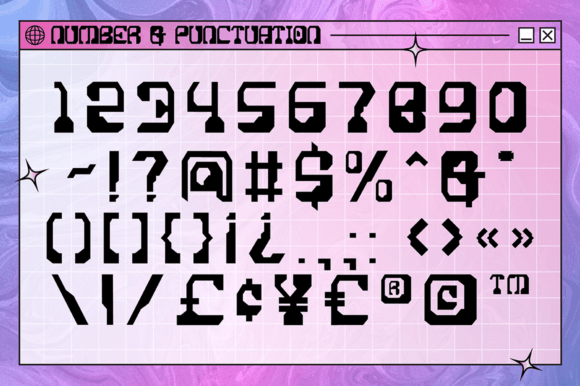 Cosmic Echoes Font PNG with transparent background - Preview 2