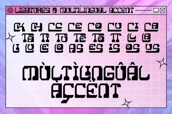Cosmic Echoes Font PNG with transparent background - Preview 3