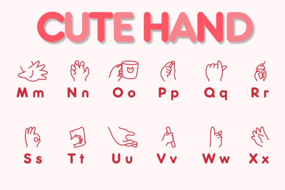 Cute Hand Font - Preview 2
