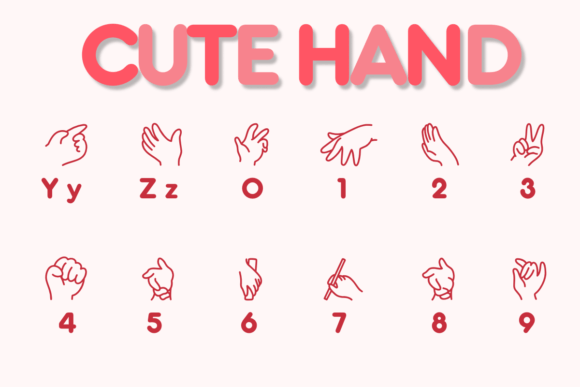 Cute Hand Font - Preview 3