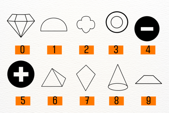 Cute Shape Font PNG with transparent background - Preview 4