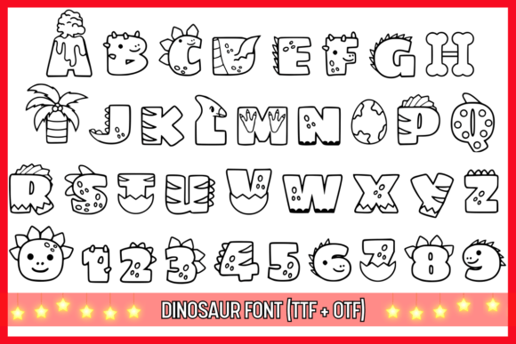 Dinosaur Font - Preview 1