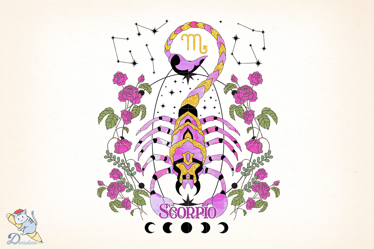 Floral Zodiac Scorpio