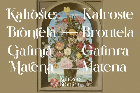 Kalroste Brontela Font PNG with transparent background - Preview 5