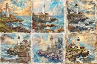Lighthouse Junk Journal Graphic by Creative Express · Creative Fabrica