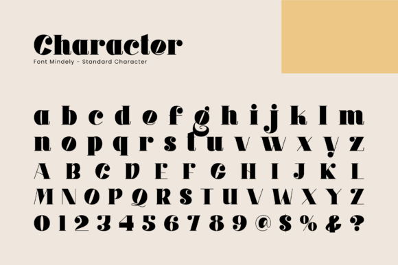 Mindely Font PNG with transparent background - Preview 1