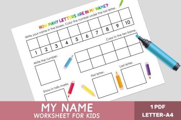 My Name Worksheet for Kids