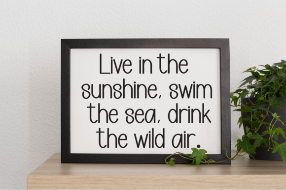 Natural Garden Font PNG with transparent background - Preview 2