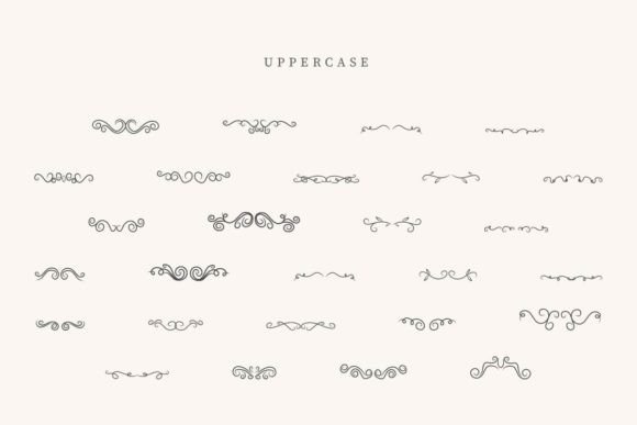 Procreate Divider Font PNG with transparent background - Preview 1