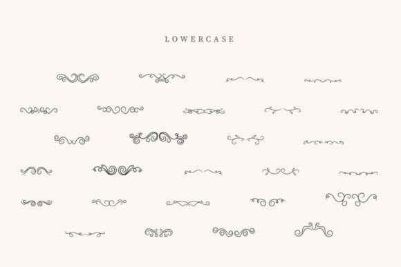 Procreate Divider Font PNG with transparent background - Preview 2