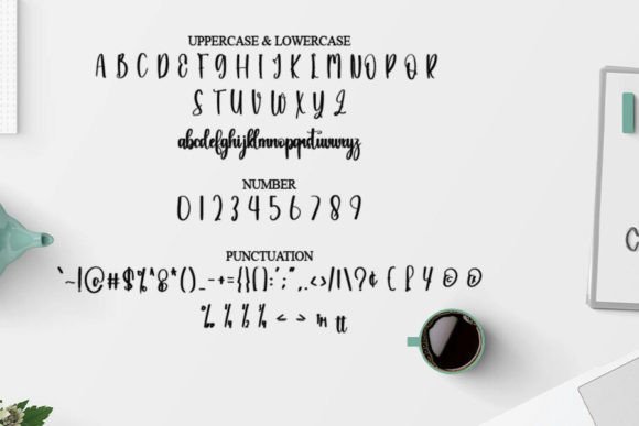 Raindrop Font PNG with transparent background - Preview 4