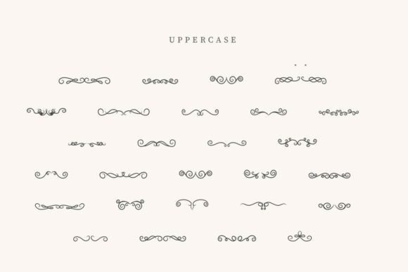 Retro Vintage Divider Font PNG with transparent background - Preview 1