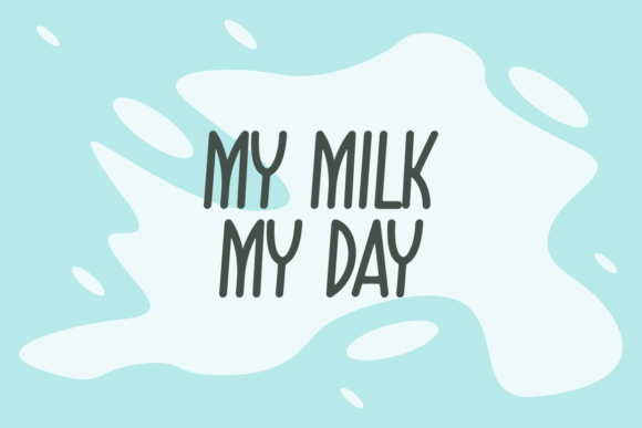 Shoots Milk Font PNG with transparent background - Preview 1