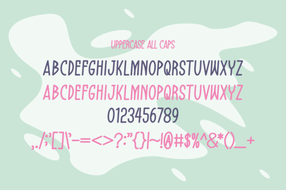 Shoots Milk Font PNG with transparent background - Preview 2