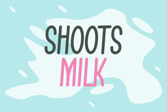 Shoots Milk Font PNG with transparent background - Preview 3
