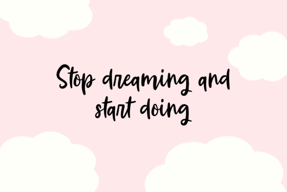 Sleepy Girl Font PNG with transparent background - Preview 2