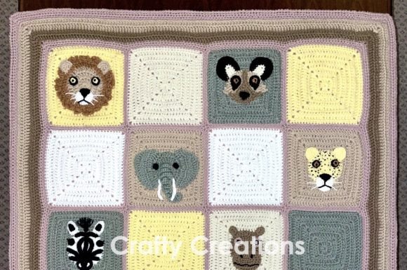 South African Safari Baby Blanket