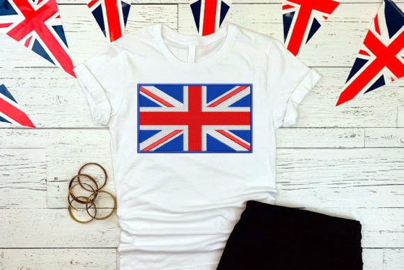 UK Flag Applique Embroidery