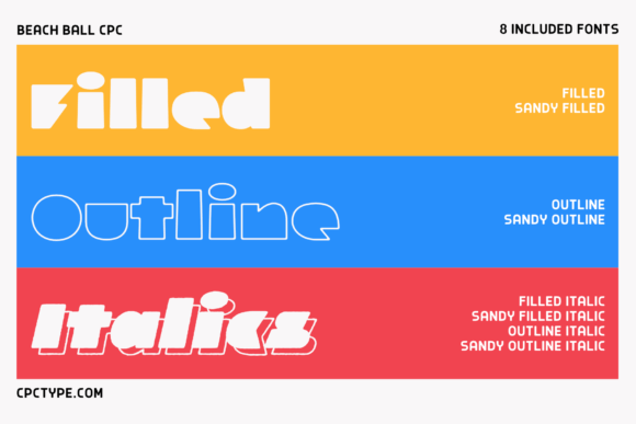 Beach Ball CPC Font - Preview 1