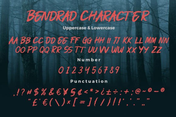 Bendrad Font - Preview 4