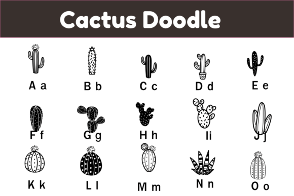 Cactus Doodle Font - Preview 1