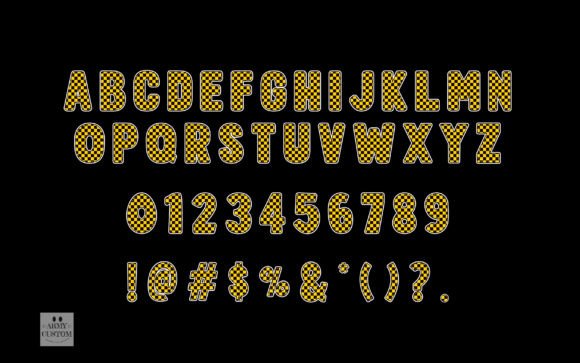 Checkered Army Font - Preview 1
